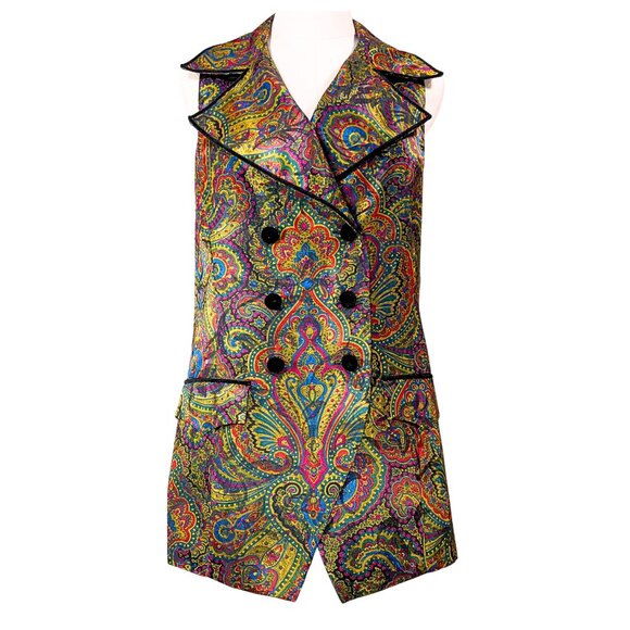 Jeremy Scott Dresses & Skirts - BRAEMAR by Jeremy Scott Multicolor Paisley Vest